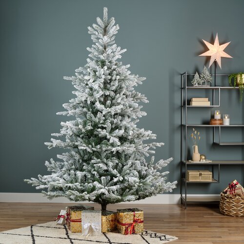 Snowy Grandis Fir hinged tree 1564 tips H 180 x dia 132cm  - afbeelding 3
