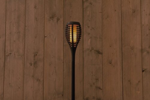 Solar fakkel vlameffect d10h61cm zw