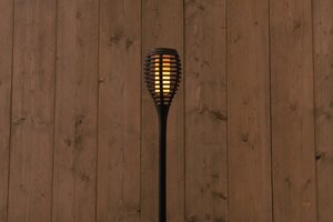 Anna's Collection solar fakkel met effect LED - H 61 x D 10 cm