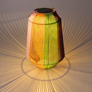 Solar Garden Solar + USB lantaarn D 23,5 x H 35 cm tropical - afbeelding 2