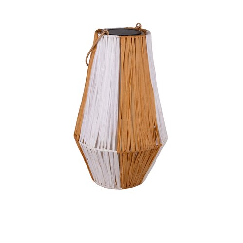 Solar Garden Lantaarn Solar USB - D23xH23cm Wit/Naturel - afbeelding 1
