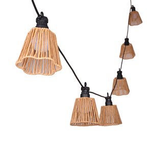 Solar Garden Solar + USB partylight 8L natural - D9xH8cm - afbeelding 1