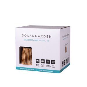 Solar Garden Solar + USB partylight 8L natural - D9xH8cm - afbeelding 6