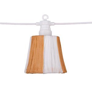 Solar Garden Solar + USB partylight 8L natural/white - D9,5xH8,5cm - afbeelding 3