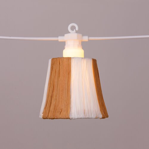 Solar Garden Solar + USB partylight 8L natural/white - D9,5xH8,5cm - afbeelding 4