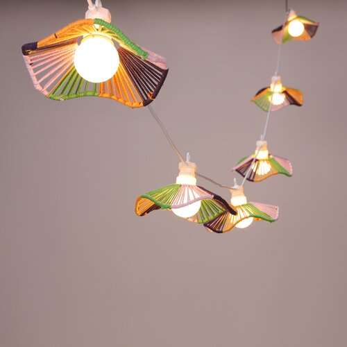Solar Garden Solar + USB partylight 8L tropical - D15xH5cm - afbeelding 2