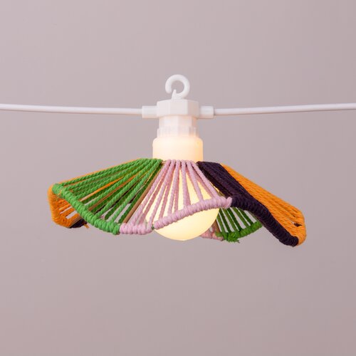 Solar Garden Solar + USB partylight 8L tropical - D15xH5cm - afbeelding 4