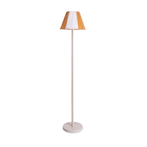 Solar Garden Solar + USB vloerlamp natural/white - D30xH145cm - afbeelding 1