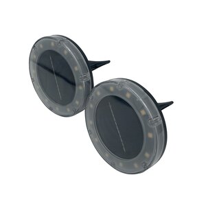 Solar Grondspot Set - D11,5xH14,5cm Zwart - afbeelding 1