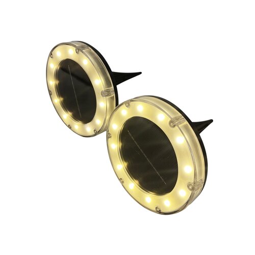 Solar Grondspot Set - D11,5xH14,5cm Zwart - afbeelding 2