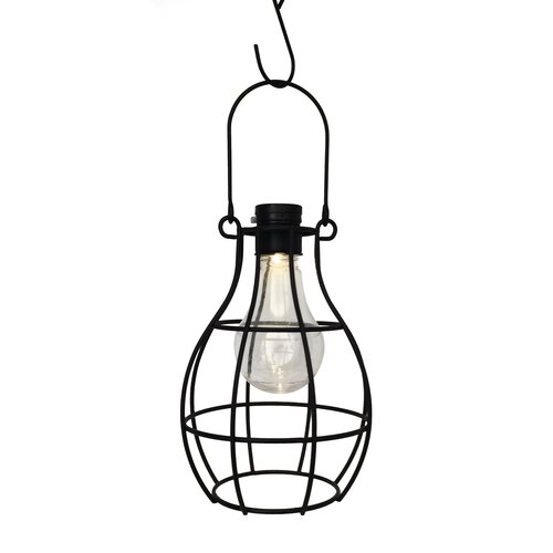 Solar hanglamp metaal 16 x 13,5  H 15 cm zwart - 2 assorti - afbeelding 3