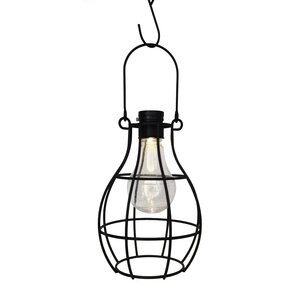 Solar hanglamp metaal 16 x 13,5  H 15 cm zwart - 2 assorti - afbeelding 3