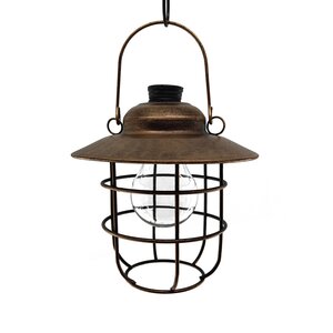 Solar hanglamp metaal lantaarn D 15,5 x H 16 cm - afbeelding 1