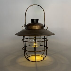 Solar hanglamp metaal lantaarn D 15,5 x H 16 cm - afbeelding 2