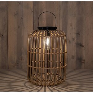 Solar lantaarn bamboe 22X33CM