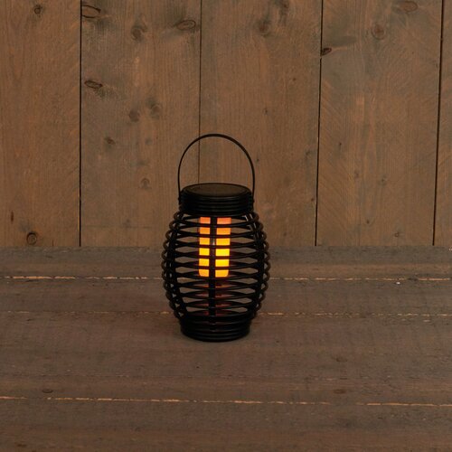 Solar lantaarn vlameffect d15h19cm