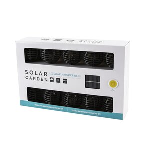 Solar lichtsnoer 10L bol D7cm PP black kabel zwart - afbeelding 3