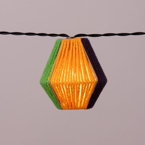 Solar Lichtsnoer Tropical USB 10 Led lampjes - D6xH6,5cm - afbeelding 4