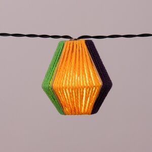 Solar Lichtsnoer Tropical USB 10 Led lampjes - D6xH6,5cm - afbeelding 4