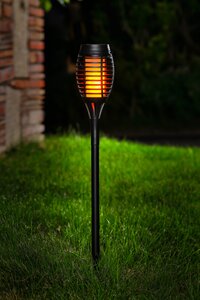 Solar steker fakkel D 7,5 x H 50 cm zwart - afbeelding 2