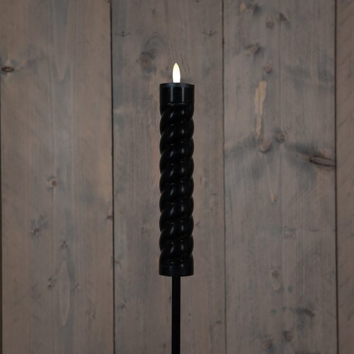 Solar swirl fakkel 21x4x76cm zwart