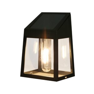 Solar wandlamp 9 x 7 x 13 cm zwart - afbeelding 2