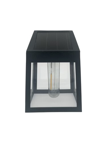 Solar wandlamp 9 x 7 x 13 cm zwart - afbeelding 1