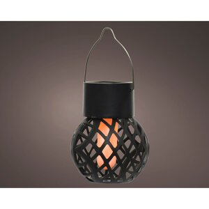 Solarverlichting zwart Solar hanging - D 7 x H 9 cm