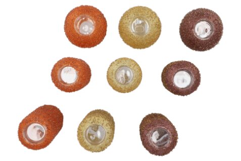 Sparkly Copper/Bronze/Champagne T-Lights S/3 - afbeelding 2