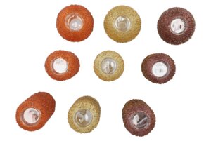 Sparkly Copper/Bronze/Champagne T-Lights S/3 - afbeelding 2