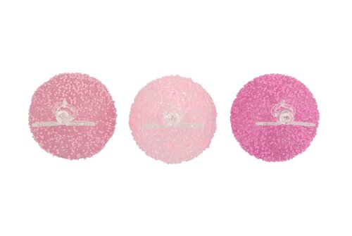 Sparkly Fuchsia/Pink Led Angel Glass Ass 7 x 12 cm - afbeelding 2