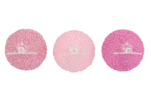 Sparkly Fuchsia/Pink Led Angel Glass Ass 9 x 16 cm - afbeelding 2