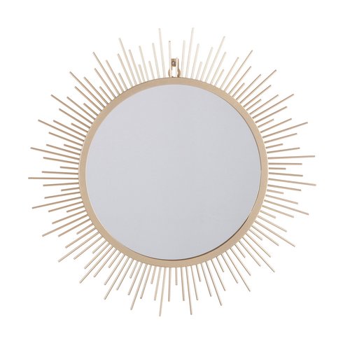Spiegel met gouden metalen frame D53