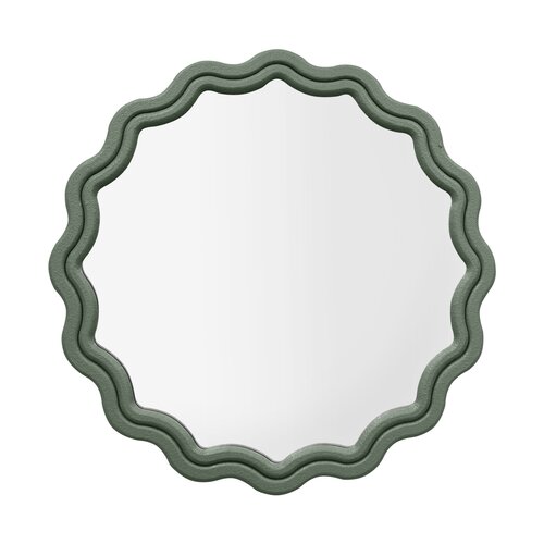 Spiegel Wavy D 80 cm sage green - afbeelding 2