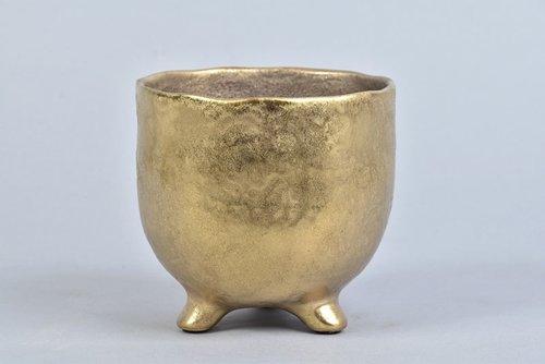 St Tropez Pot Gold - 12 x 12 cm