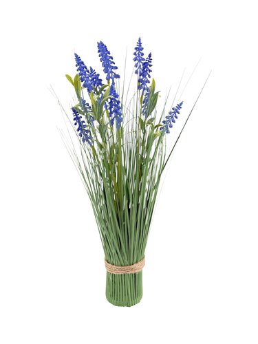 Staand boeket Blauwe druif H 45 cm