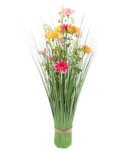 Staand Boeket Bloemen Kleurrijk - H 60 cm
