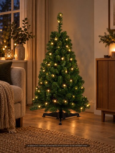 Startree Kunstkerstboom Arctic spruce - incl 56 lampjes - H 120 cm - afbeelding 2