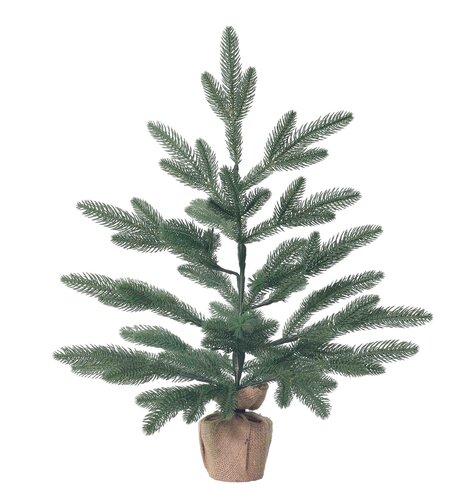 Startree Kunstkerstboom Noel pine op jute voet - H 60 cm - afbeelding 1