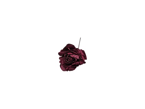 Steker bloem D 11 cm bordeaux