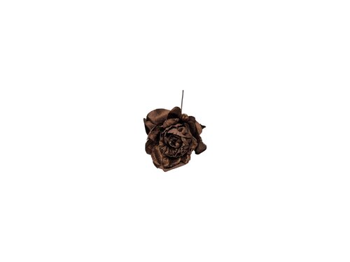 Steker bloem D 11 cm bruin