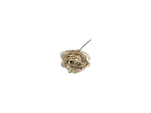 Steker bloem D 11 cm champagne