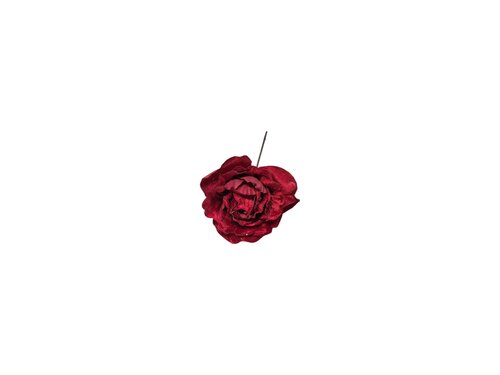 Steker bloem D 11 cm rood