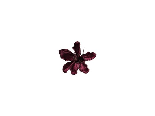 Steker bloem D 22 cm bordeaux