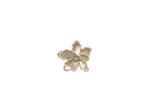 Steker bloem D 22 cm champagne