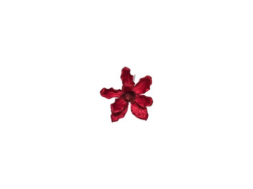 Steker bloem D 22 cm rood