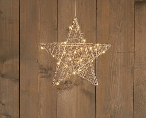 Anna's Collection ster zilver - H 30 cm