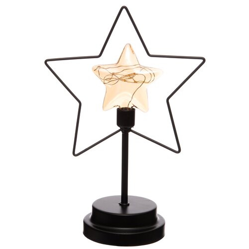 Ster glas mtl frame 18x9.5x26.5cm