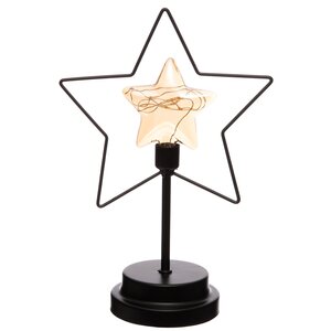 Ster glas mtl frame 18x9.5x26.5cm