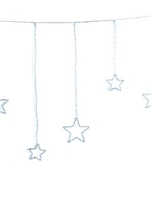 Anna's Collection ster-gordijnverlichting LED - L 200 x B 80 cm